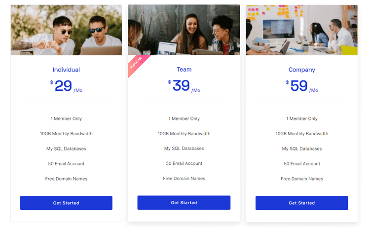 Elementor Pricing Table