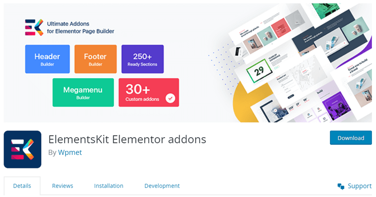 Elementskit Elementor Addons