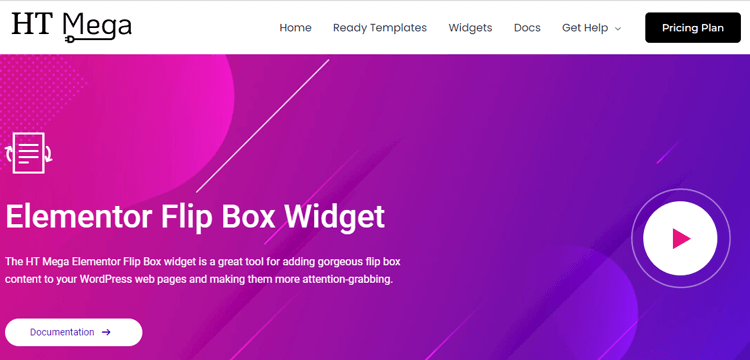 HT Mega Elementor Flip Box Widget