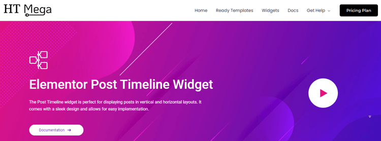 HT Mega Elementor Post Timeline Widget