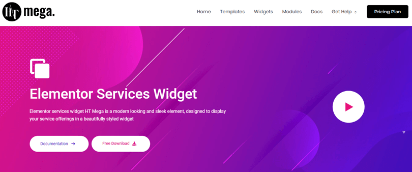 HT Mega Elementor service widgets