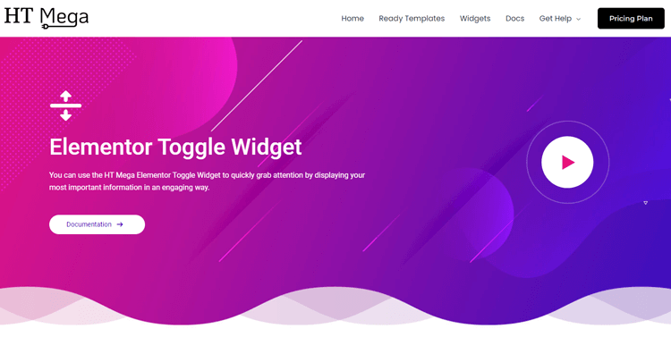 HT Mega Elementor Toggle Widget