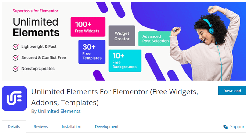 Unlimited Elements for Elementor