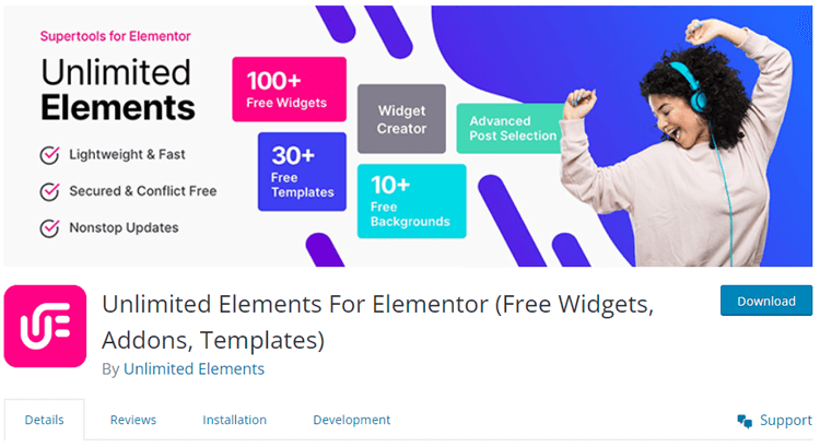 Unlimited Elemets for Elementor